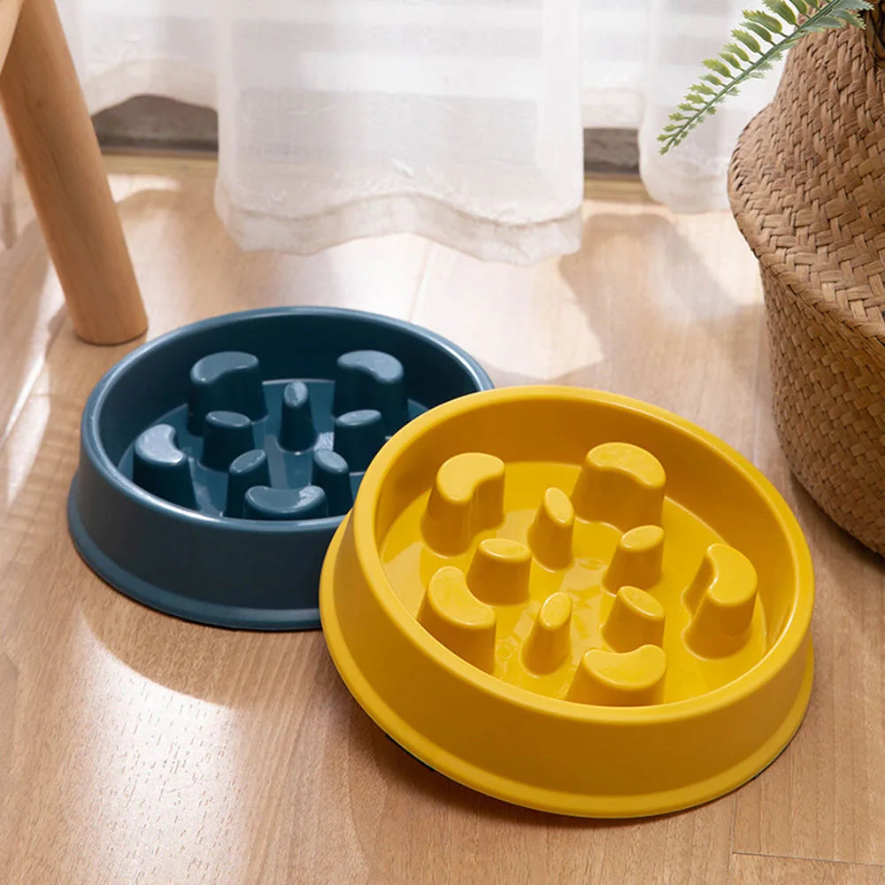 Pet Slow Food Bowl Small Dog Choke-proof Bowl Non-slip Slow Food Feeder Dog Rice Bowl Pet Supplies Available for Cats and Dogs