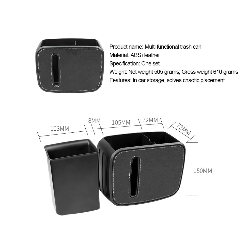 Car Seat Organizer - Back Rear Row Storage Box with Hook and Cup Holder, Custom Fit For Your Cars, Car Accessories