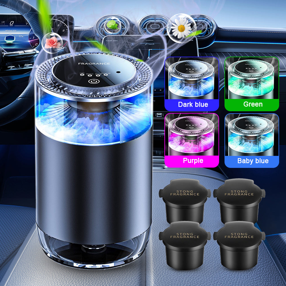 Caer Smart Car Air Freshener – Rechargeable Cloud Mist Diffuser with 3 ...
