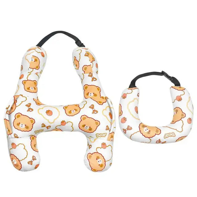 Cute Animal Pattern Kid Neck Head Support U-Shape Children Travel Pillow Cushion