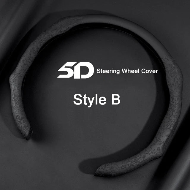 5D Universal Car Steering Wheel Cover - Non-slip Car Styling for Car Accessories