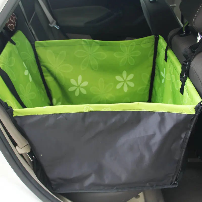 Waterproof Pet Dog Car Seat Cover - Hammock Bag Protector, Foldable, Scratch Proof, Non-Slip, Stylish Print Design