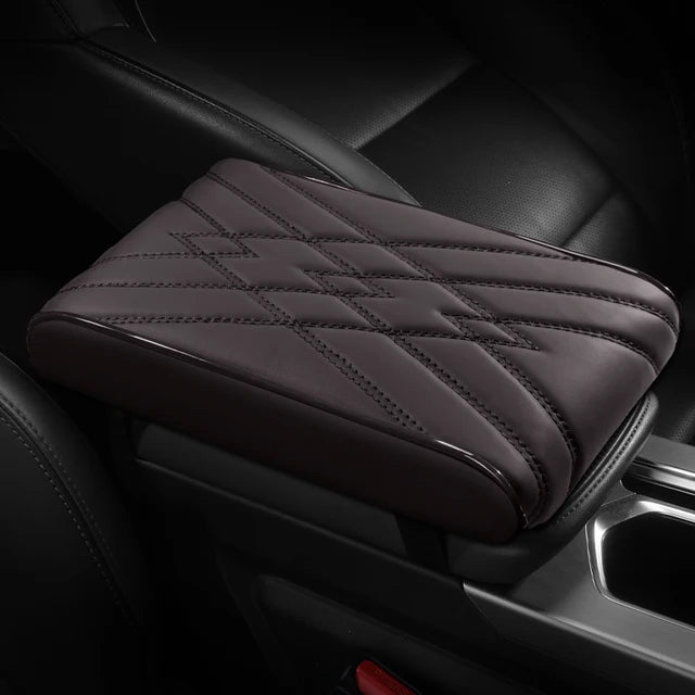 Nappa Leather Center Console Armrest Box Mat Pad Cover for Car Accessories