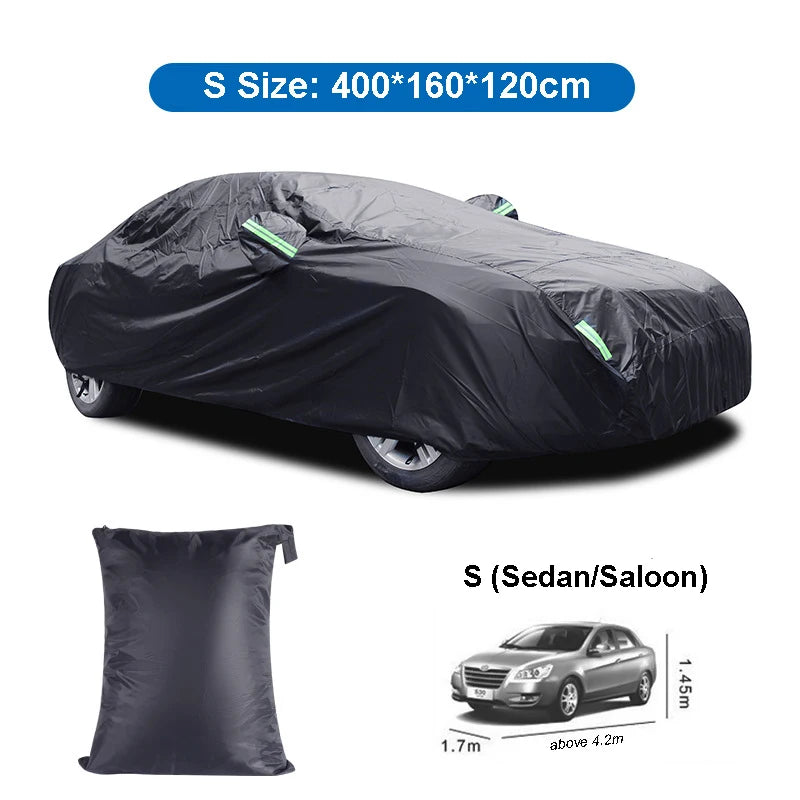 Universal Car Covers - Indoor and Outdoor Snow, Rain, Waterproof Cover with Sunshade and Dustproof Protection