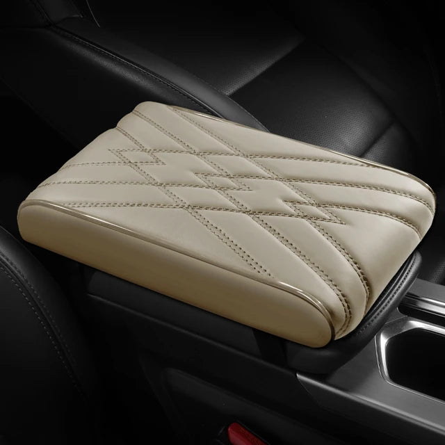 Nappa Leather Center Console Armrest Box Mat Pad Cover for Car Accessories