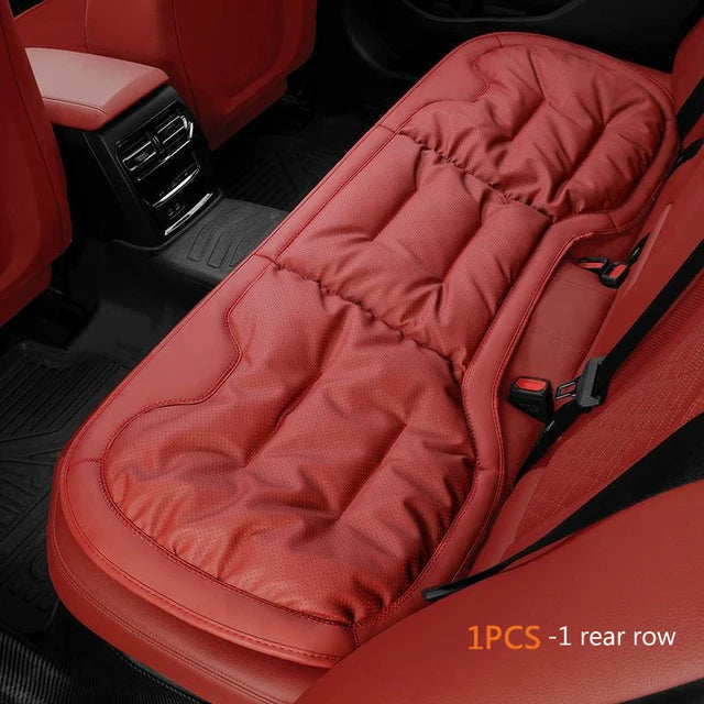 Car Seat Cushion for Driving - Breathable Non-Slip Bottom Comfort Car Seat Protector - Red