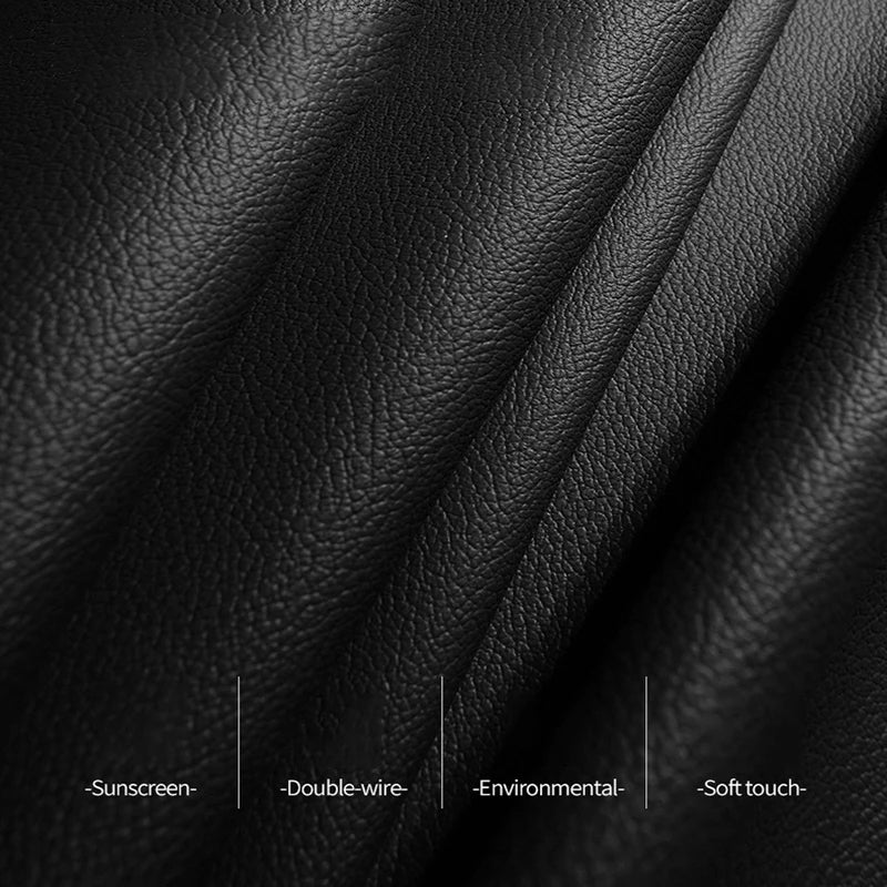 Full Set Leather Car Seat Covers - Premium Auto Interior Accessories - Delicate Leather