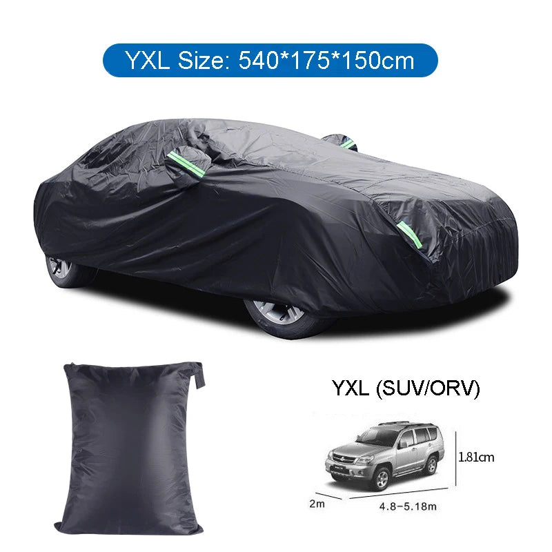 Universal Car Covers - Indoor and Outdoor Snow, Rain, Waterproof Cover with Sunshade and Dustproof Protection