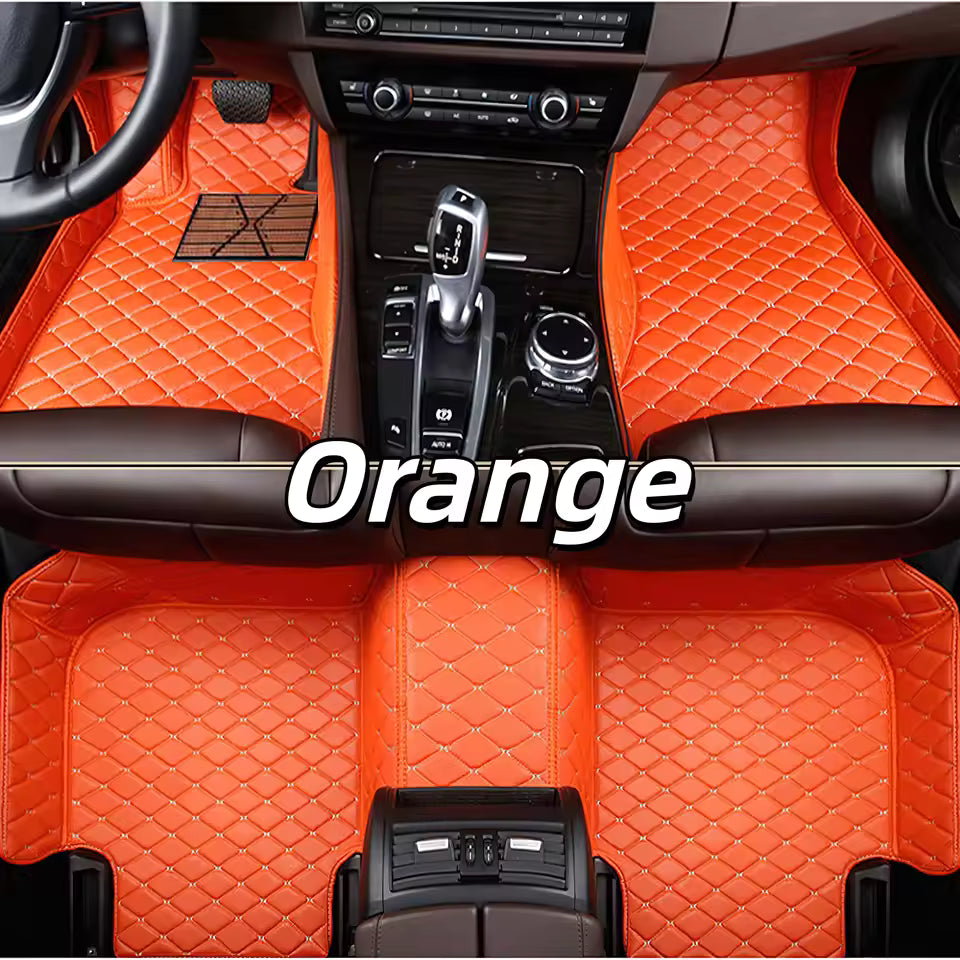 Car Floor Mats Leather Luxury Floor Liner All Weather Protection Carpet