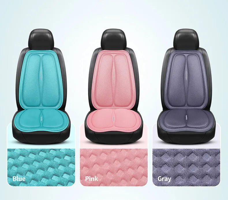 Full Set Universal Car Seat Covers - Breathable Cushion, Waterproof Ice Silk Mats for Front and Back Seats