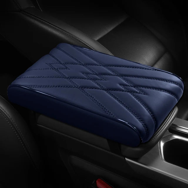 Nappa Leather Center Console Armrest Box Mat Pad Cover for Car Accessories