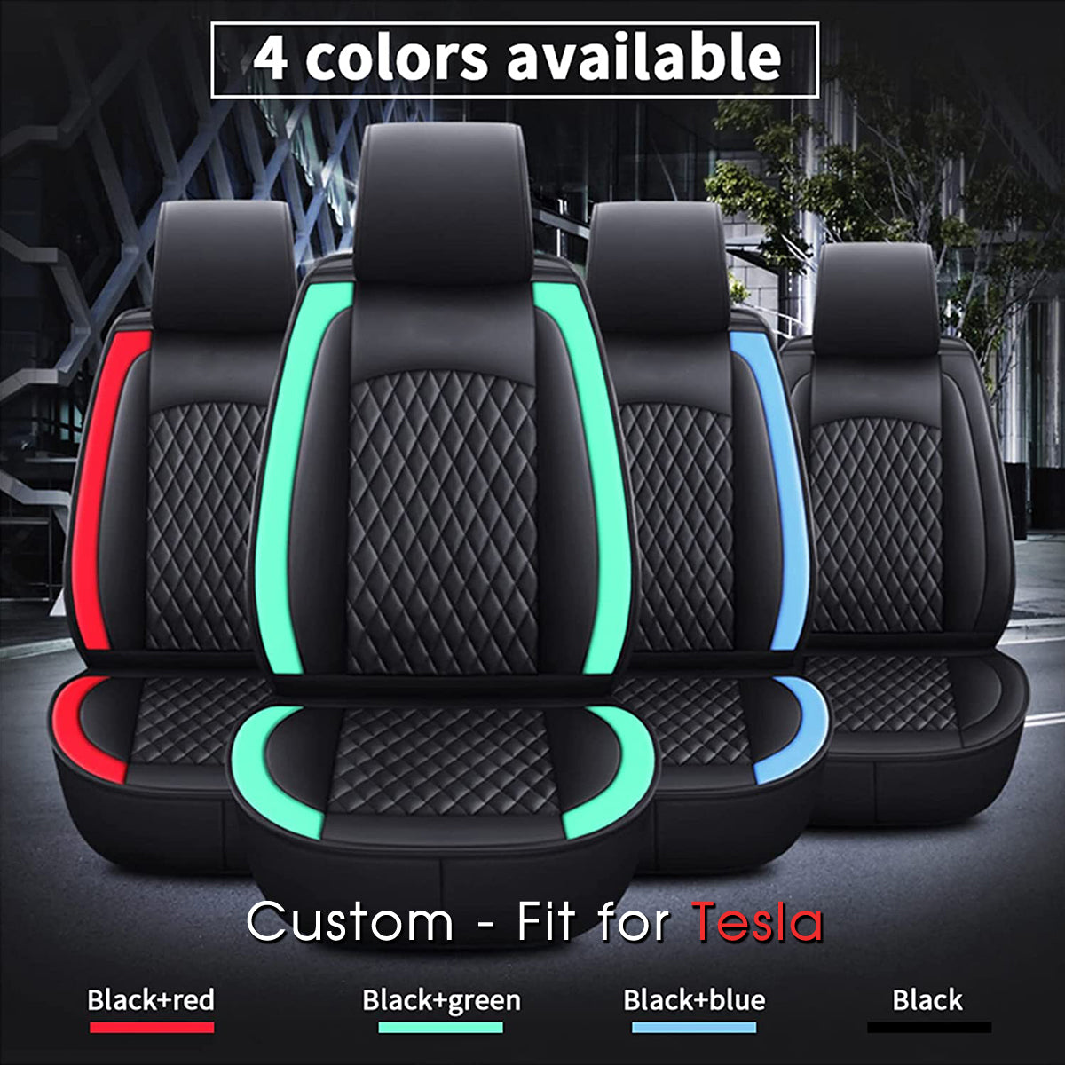 2 Car Seat Covers Full Set, Custom-Fit For Car, Waterproof Leather Front Rear Seat Automotive Protection Cushions, Car Accessories DLTY211