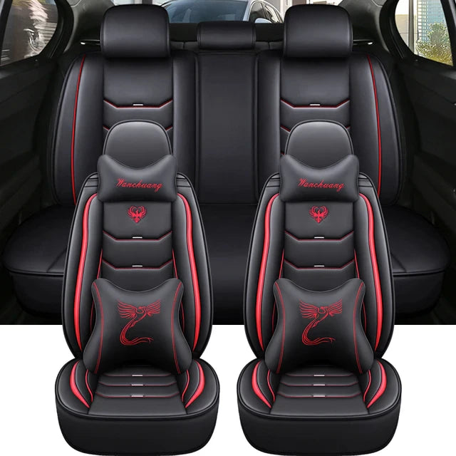 Delicate Leather Car Seat Covers Full Set: Complete Protection and Style for Your Vehicle