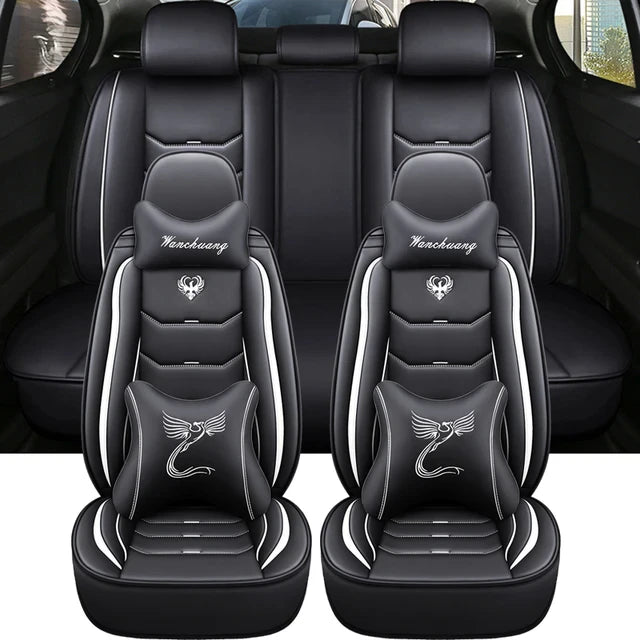 Delicate Leather Car Seat Covers Full Set: Complete Protection and Style for Your Vehicle