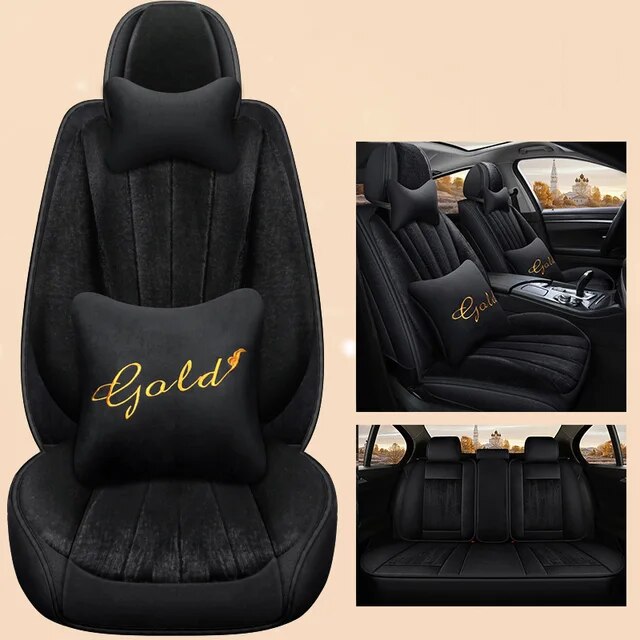 Delicate Leather Car Seat Covers Full Set: Complete Protection and Style for Your Vehicle