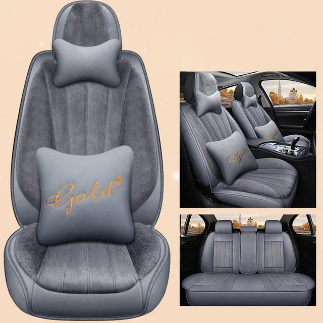 Delicate Leather Car Seat Covers Full Set: Complete Protection and Style for Your Vehicle