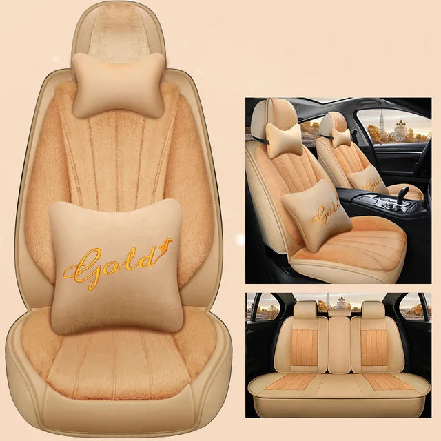 Delicate Leather Car Seat Covers Full Set: Complete Protection and Style for Your Vehicle