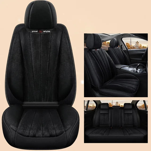 Delicate Leather Car Seat Covers Full Set: Complete Protection and Style for Your Vehicle