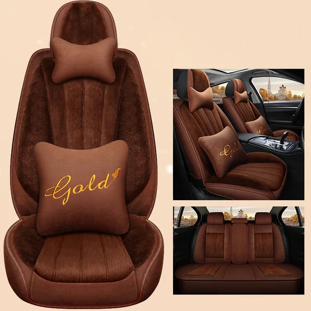 Delicate Leather Car Seat Covers Full Set: Complete Protection and Style for Your Vehicle