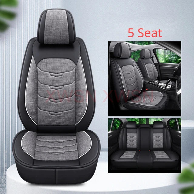 Delicate Leather Car Seat Covers Full Set: Complete Protection and Style for Your Vehicle