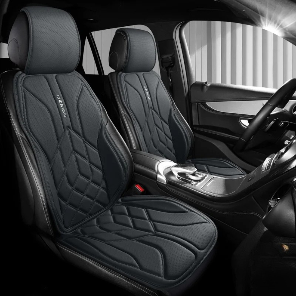 Universal Leather Car Seat Cover – Four-Season Breathable Protective Saddle Pad. - Delicate Leather  