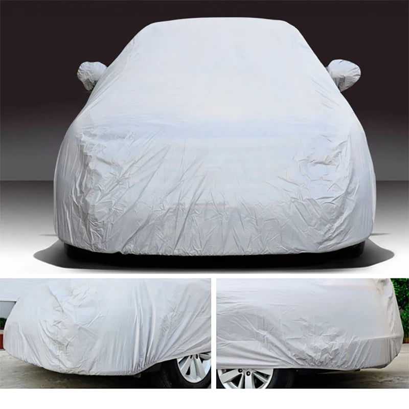 Waterproof Car Covers Auto Sun Full Cover Protector - Universal Fit for SUV and Sedan