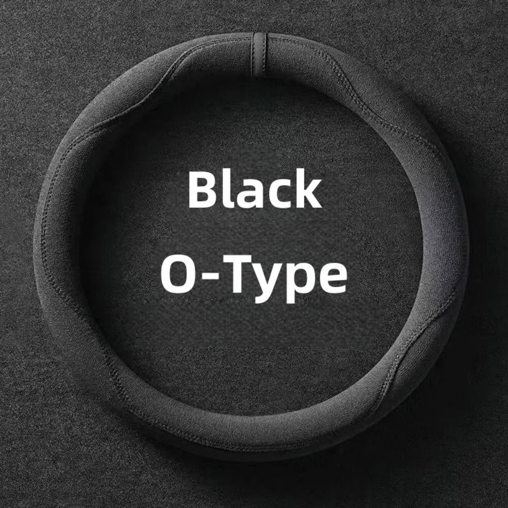 Universal Suede Leather Steering Wheel Cover 37-38cm – Breathable Non-Slip Car Steering Wheel Protector - Delicate Leather