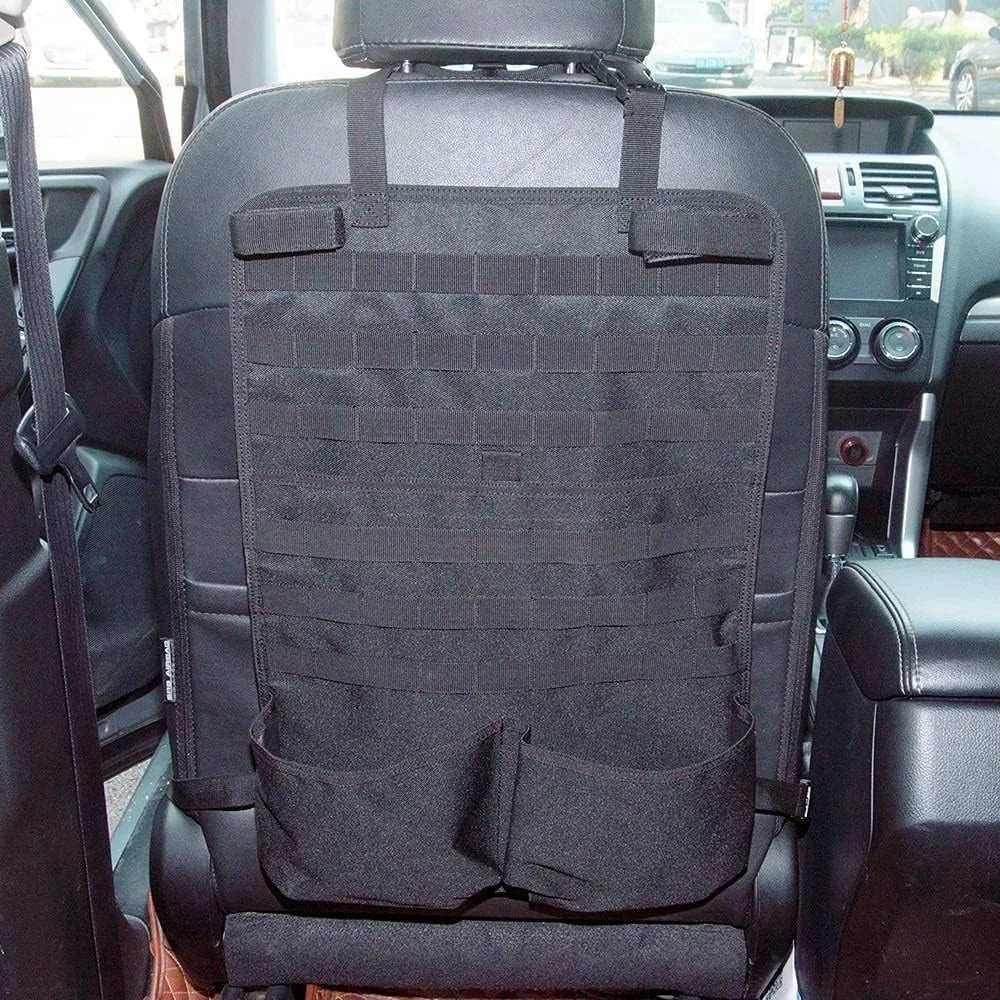 Tactical Seat Back Organizer for Automotive Panel