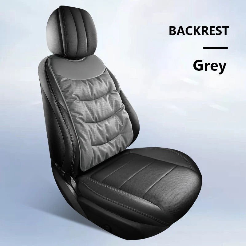 Leatherette Car Seat Cushion – Universal Breathable Front/Backrest Protector Mat for All Seasons - Delicate Leather  