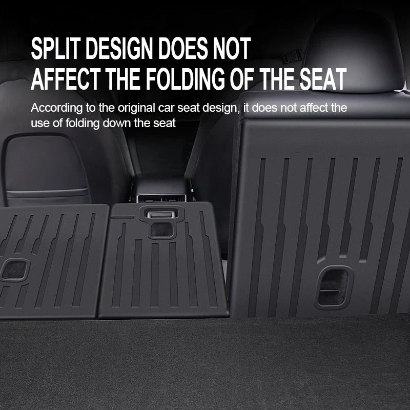 TPE Floor Mats Set for Tesla Model Y / Model 3 2024 – Waterproof, Anti-Slip, Left-Hand Drive Fit - Delicate Leather  