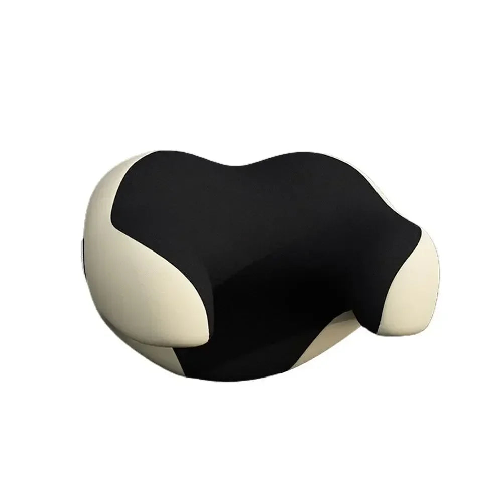 Car Headrest Pillow – Memory Foam Neck Support Cushion, Universal Fit Interior Auto Accessory - Delicate Leather  