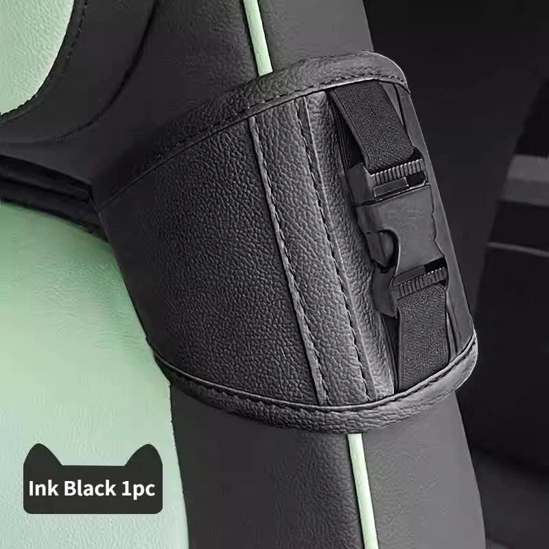 Car Seat Belt Fixer Extender – Universal Interior Seat Belt Adjustment Accessory - Delicate Leather  