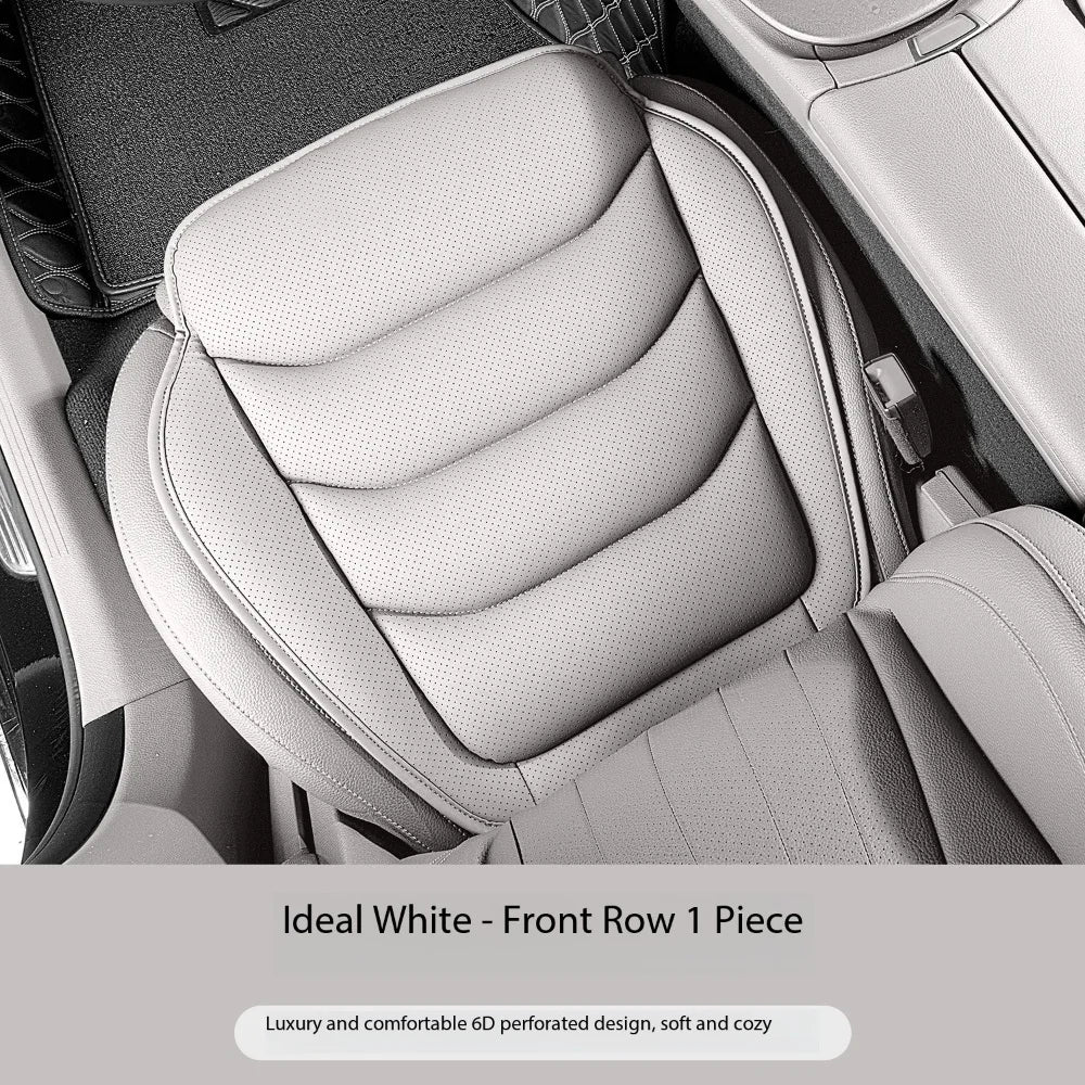 Universal Breathable Soft Leather Car Seat Cover – Non-Slip Protective Cushion for Car Interior - Delicate Leather  