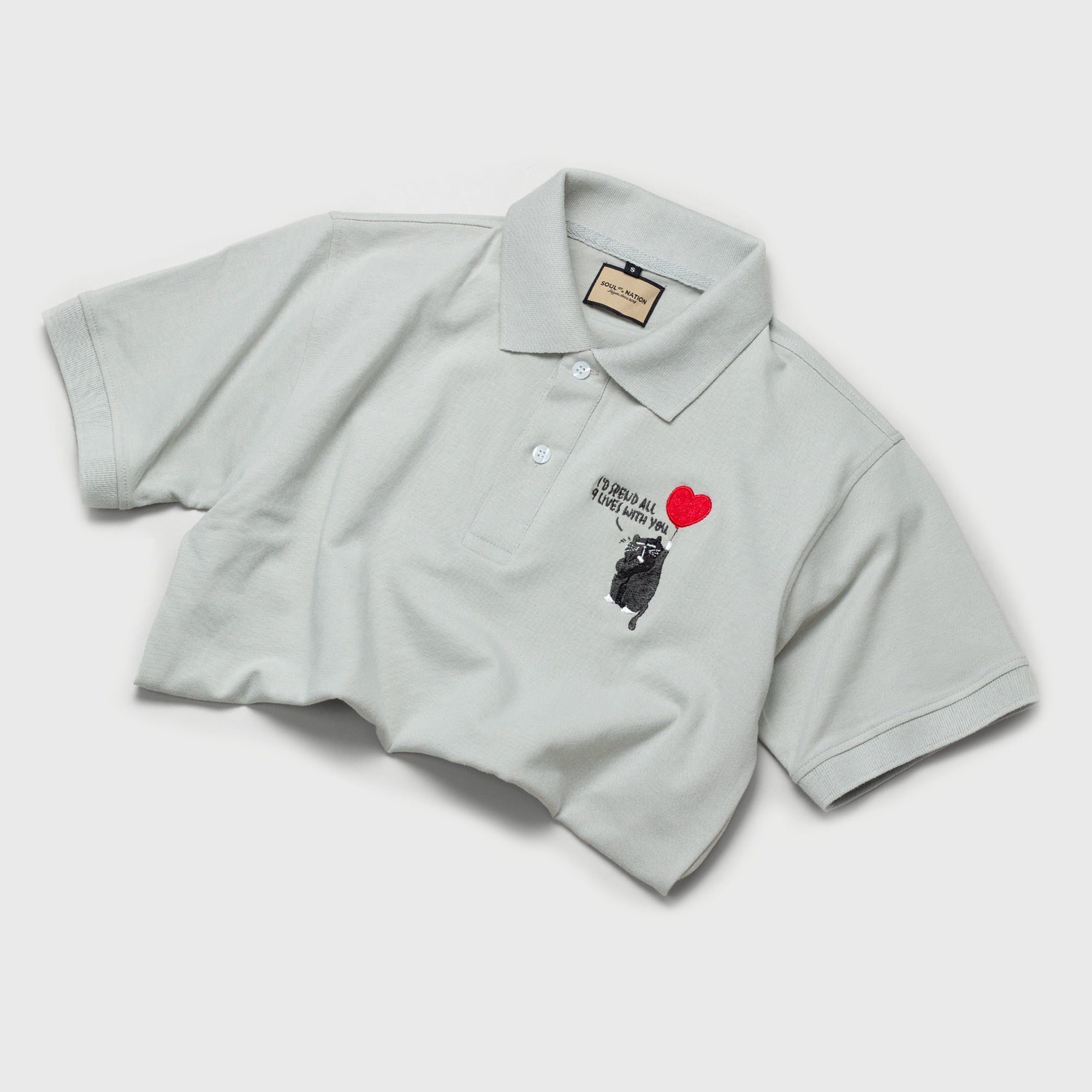 Personalized Embroidered Polo Shirt - "I'd Spend All Lives With You"