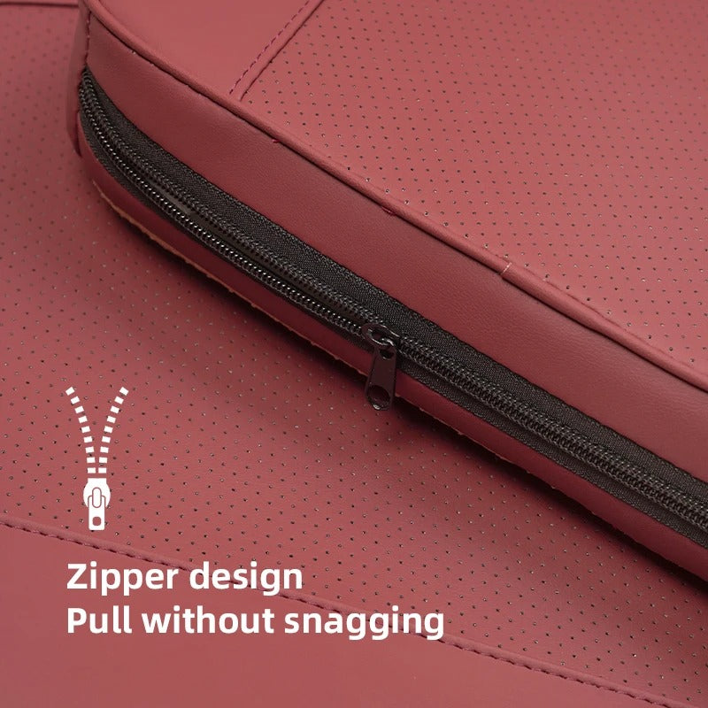 Nappa-Style Leather Car Seat Cushion – Universal Breathable Mat for Vehicle Interior - Delicate Leather  
