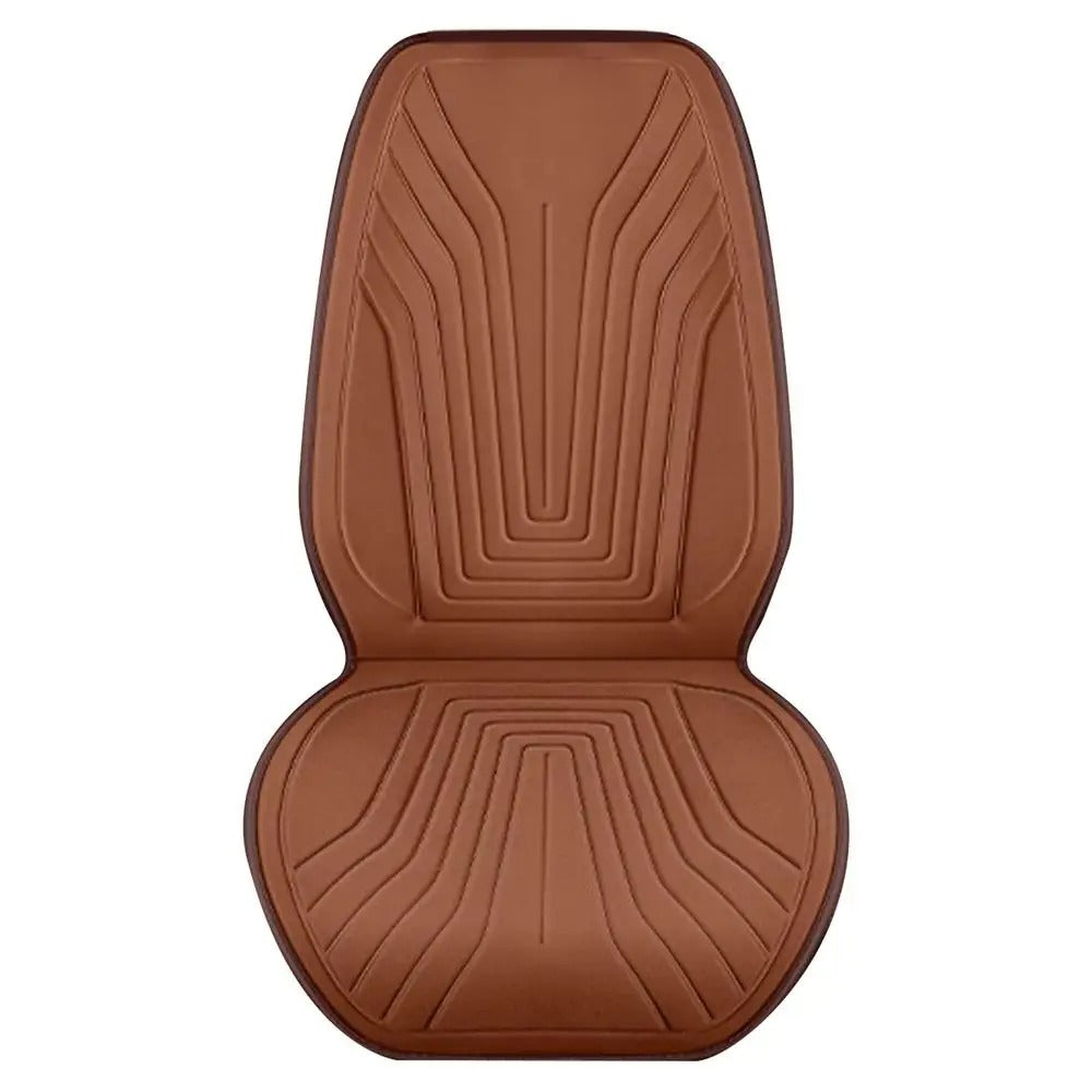 Heated Car Seat Cushion – 12V/24V Electric Winter Seat Heating Pad - Delicate Leather