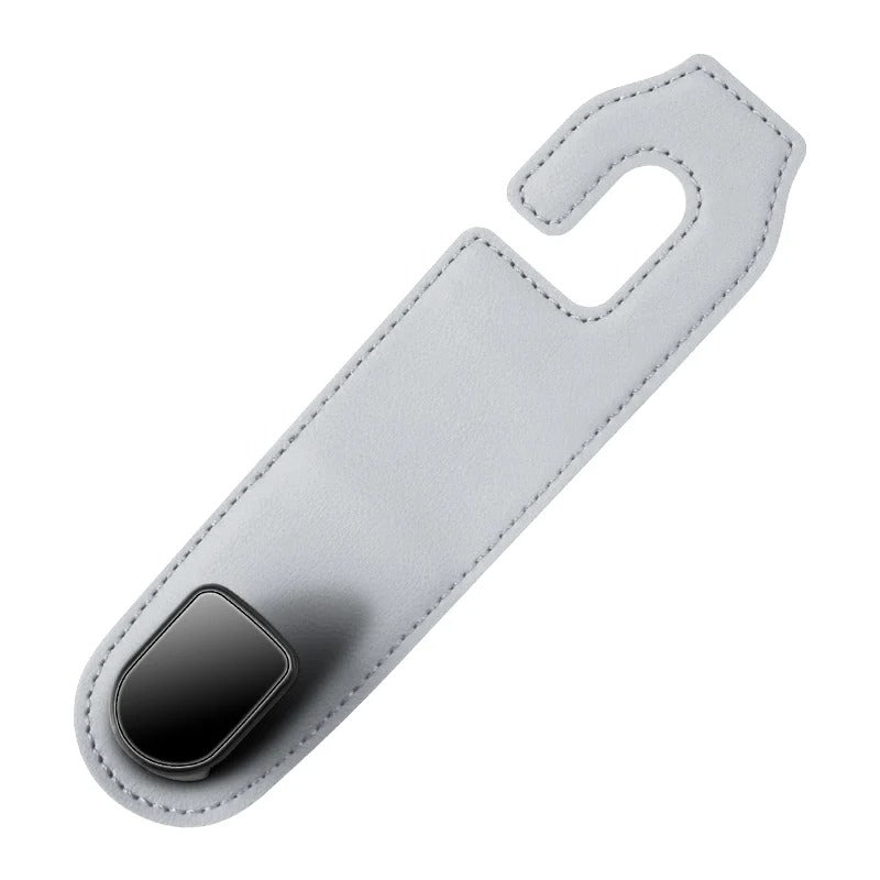Leather Car Seat Headrest Hook – Auto Seat Back Hanger for Storage & Organization - Delicate Leather