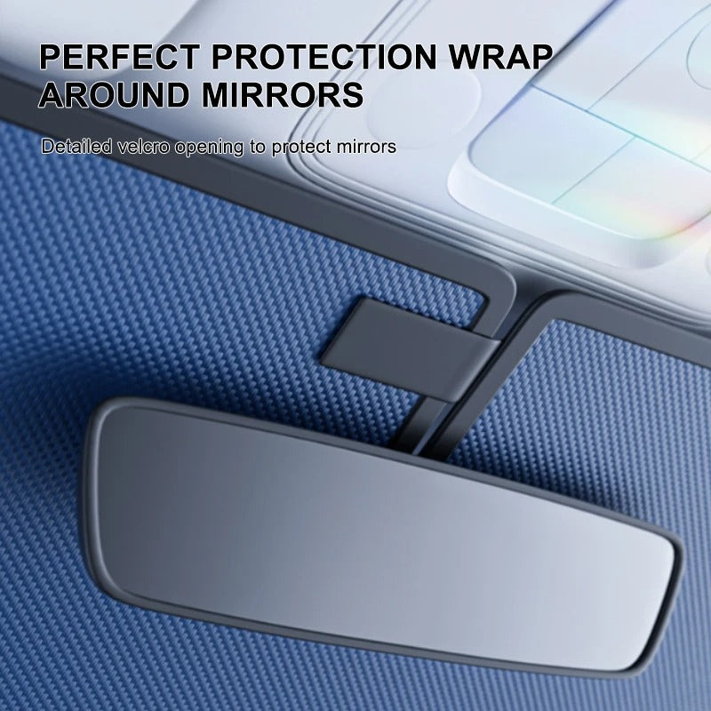 Windshield Sun Shade Umbrella – UPF50+ Foldable Front Window Sun Protection Cover - Delicate Leather  