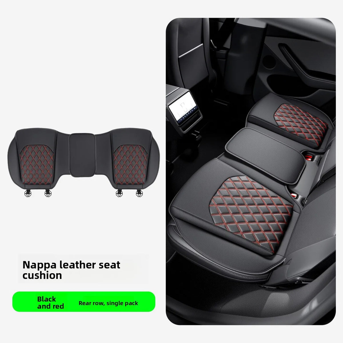 Luxury Nappa-Style Leather Car Seat Cover – Universal Fit, Perforated Design & All-Season Comfort - Delicate Leather