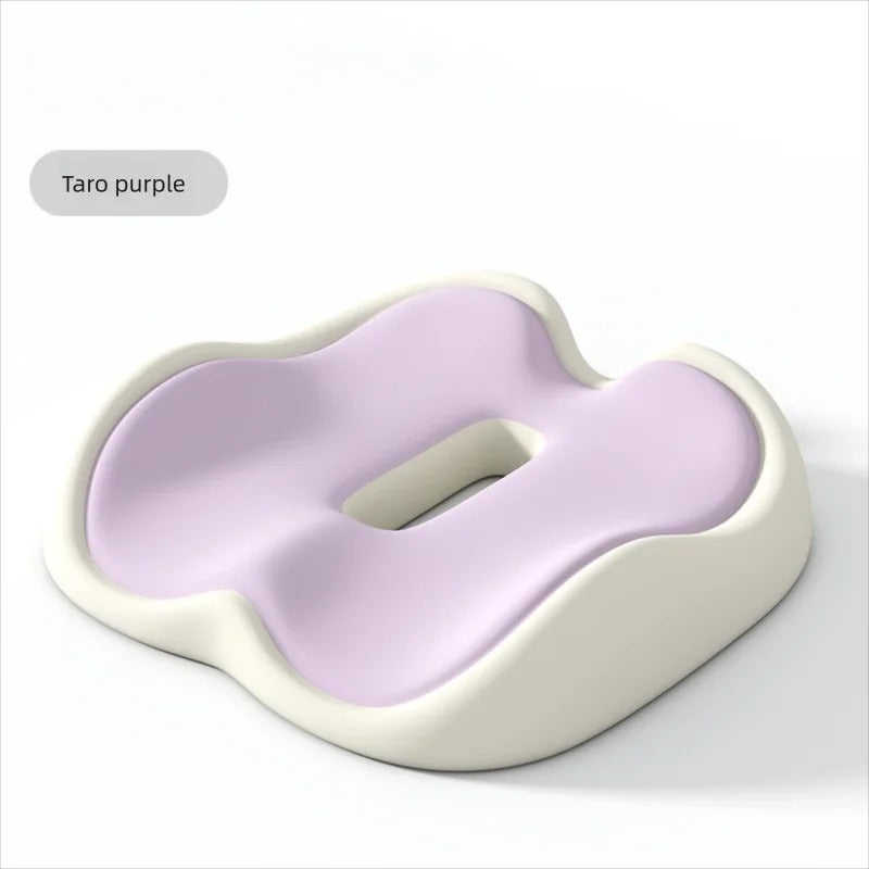 Memory Foam Seat Cushion – Non-Slip Chair Pad for Car, Office & Home - Delicate Leather