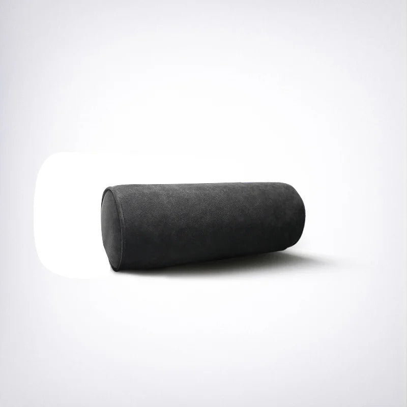 Alcantara Car Headrest Neck Pillow – Round High-End Headrest for Volvo and Universal Use - Delicate Leather