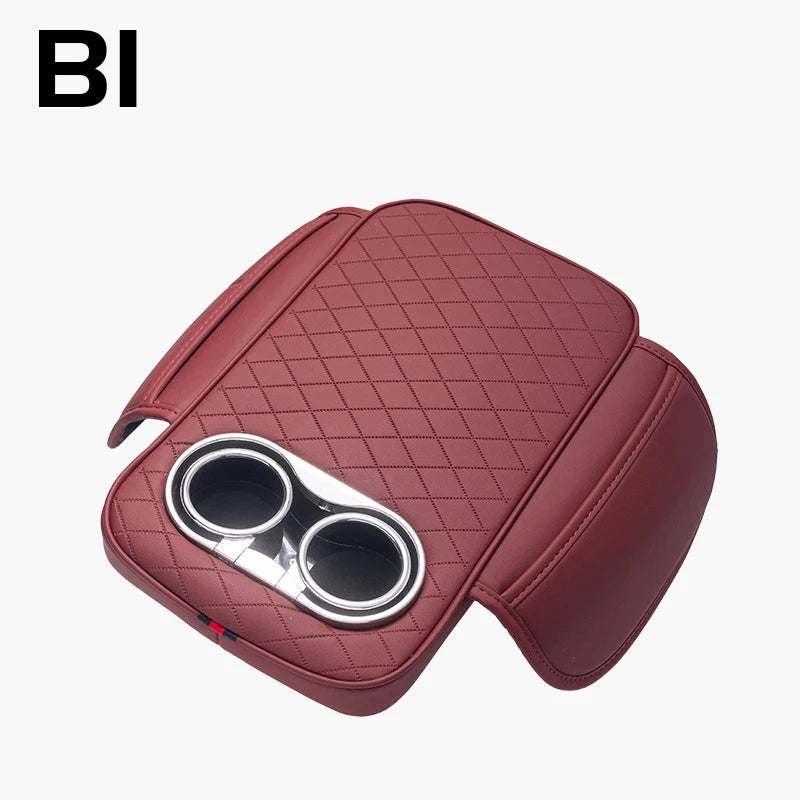 Ultra-Thick Memory Foam Car Seat Cushion – Heightened Support for Short Drivers - Delicate Leather  