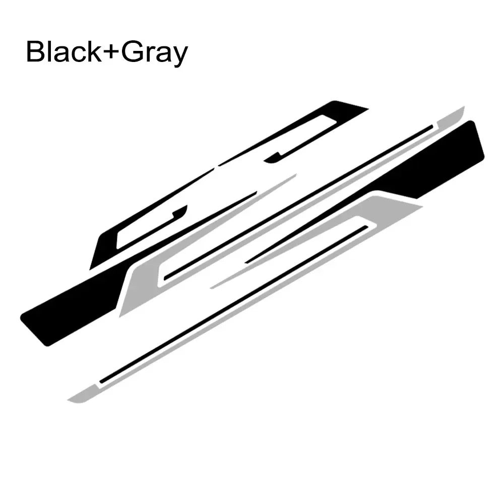 Car Side Sport Stripe Decals – Self-Adhesive PVC Vinyl Body Graphic Stickers - Delicate Leather