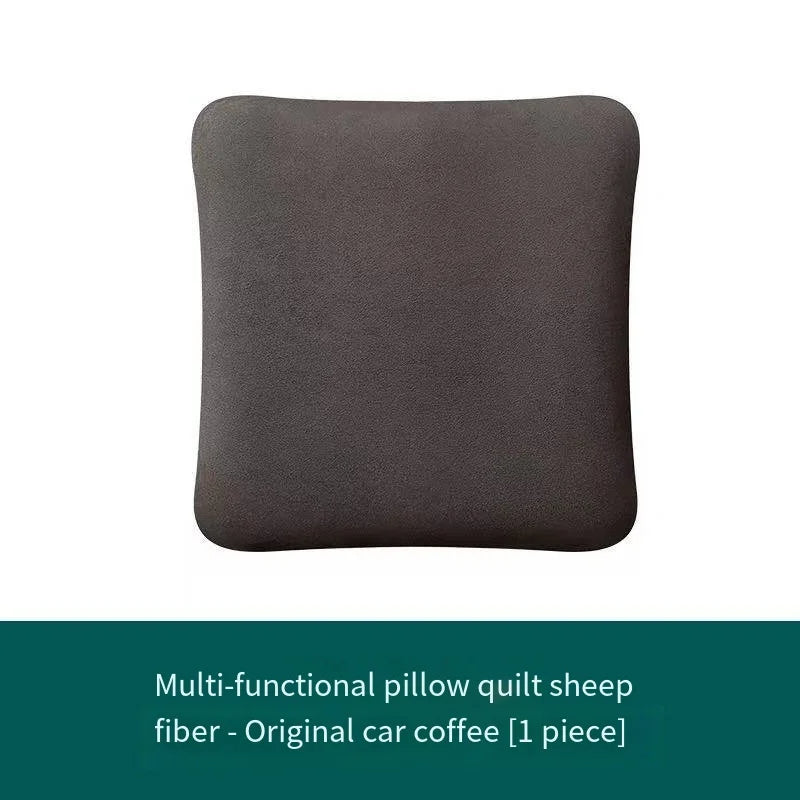 Nappa Leather Car Neck Pillow and Seat Pillow - Soft Headrest Lumbar Support for Comfortable Driving - Auto Accessories - Delicate Leather  