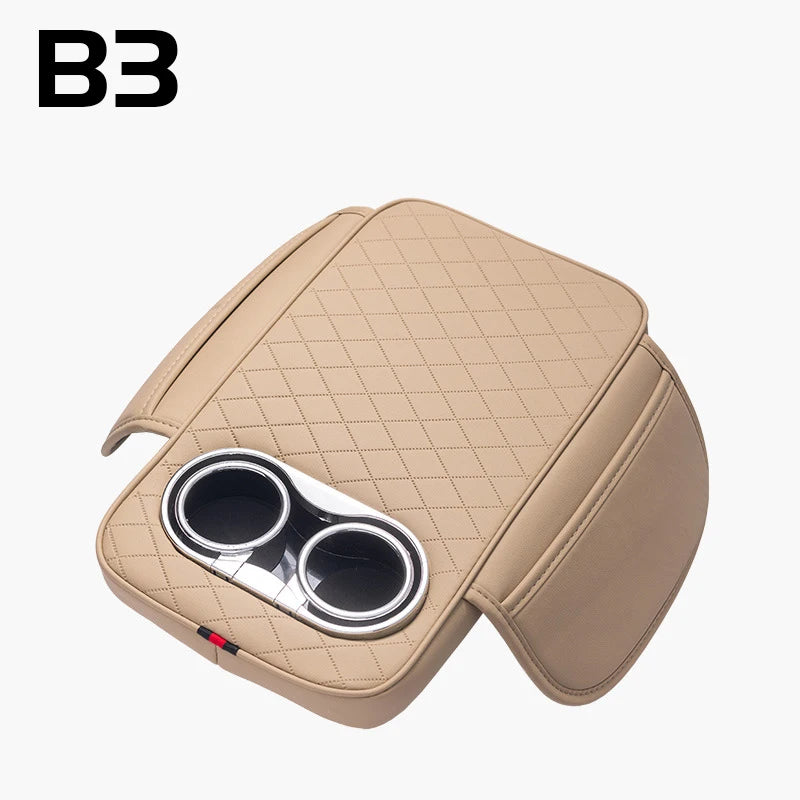 Ultra-Thick Memory Foam Car Seat Cushion – Heightened Support for Short Drivers - Delicate Leather  