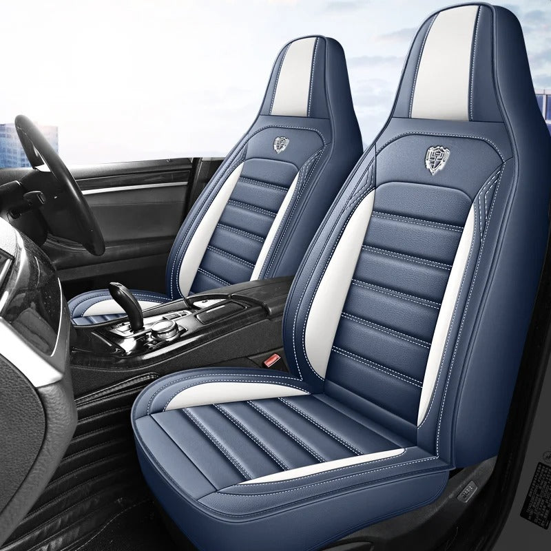 PU Leather Car Seat Covers – Universal Interior Protection Set - Delicate Leather  