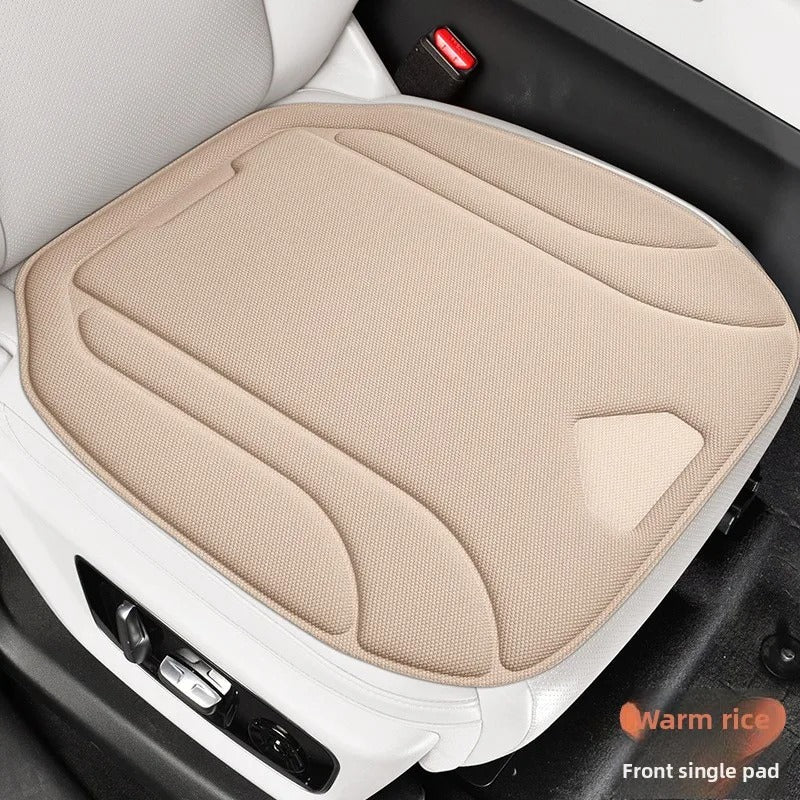 Universal Seaweed Fiber Car Seat Cover – Breathable Non-Slip Luxury Seat Protector - Delicate Leather