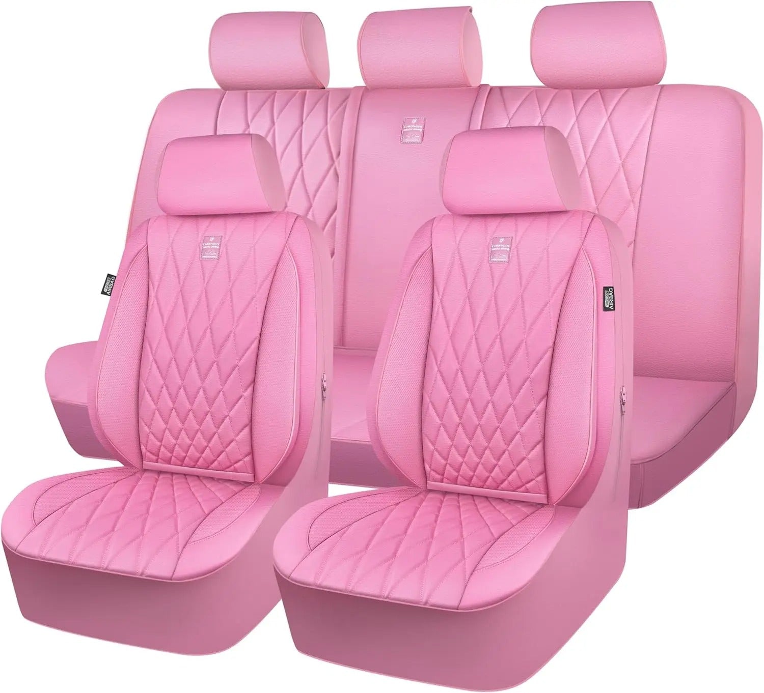 Luxury Leather Seat Covers – Universal Fit for SUVs, Vans, and Trucks - Delicate Leather  
