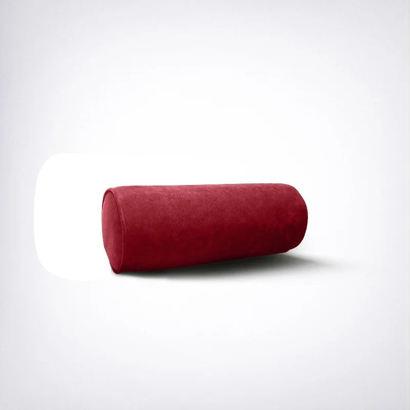 Alcantara Car Headrest Neck Pillow – Round High-End Headrest for Volvo and Universal Use - Delicate Leather