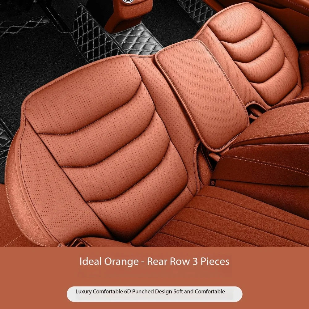 Universal Breathable Soft Leather Car Seat Cover – Non-Slip Protective Cushion for Car Interior - Delicate Leather  